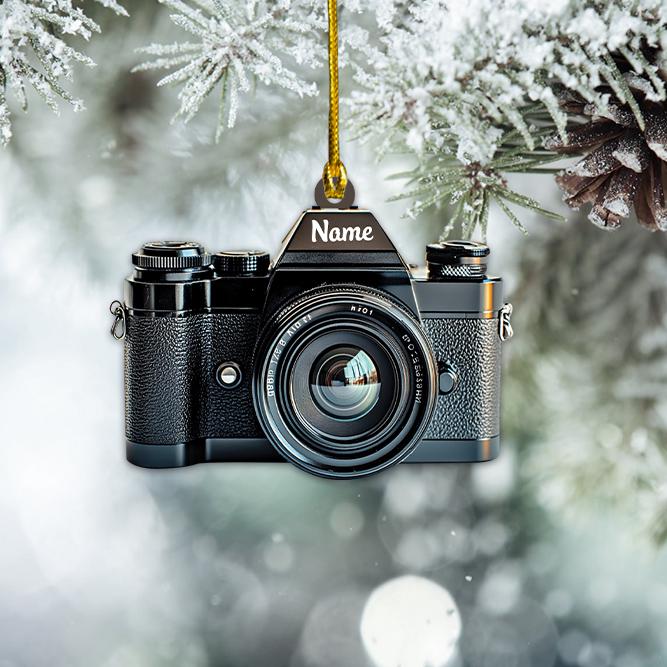 Personalized Camera Ornament, Camera Christmas Ornament, Photographer Ornament Gift, Cameraman Ornament, Photograph Ornament HAOR0611