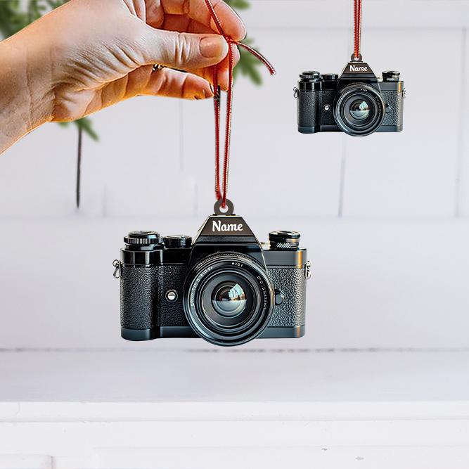 Personalized Camera Ornament, Camera Christmas Ornament, Photographer Ornament Gift, Cameraman Ornament, Photograph Ornament HAOR0611