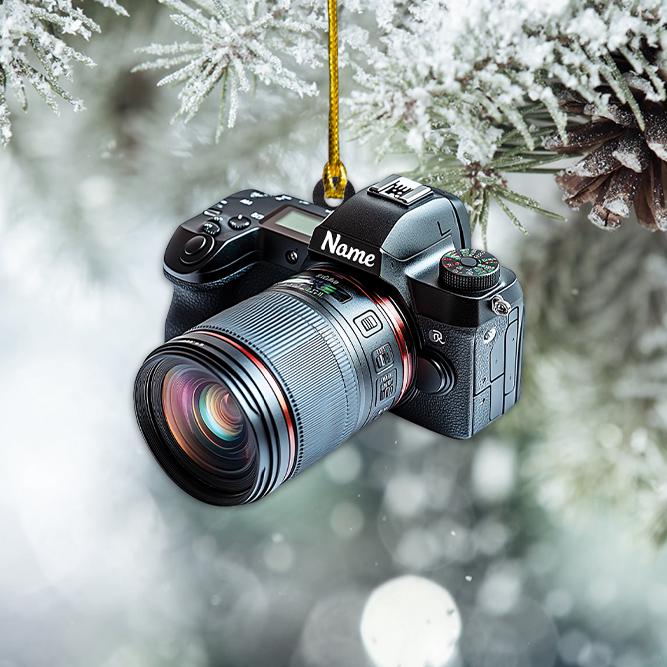 Personalized Camera Ornament, Camera Christmas Ornament, Photographer Ornament Gift, Cameraman Ornament, Photograph Ornament 1 HAOR0611