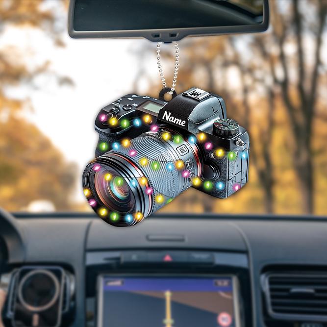 Personalized Camera Ornament, Camera Christmas Ornament, Photographer Ornament Gift, Cameraman Ornament, Photograph Ornament 1 HAOR0611