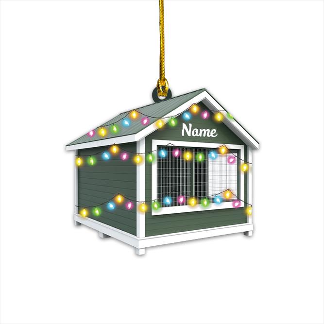 Personalized Chicken Coop Christmas Ornament, Chicken Farm Christmas Ornament, Farming Ornament, Farmer Gift, Farmhouse Decor HAOR0611