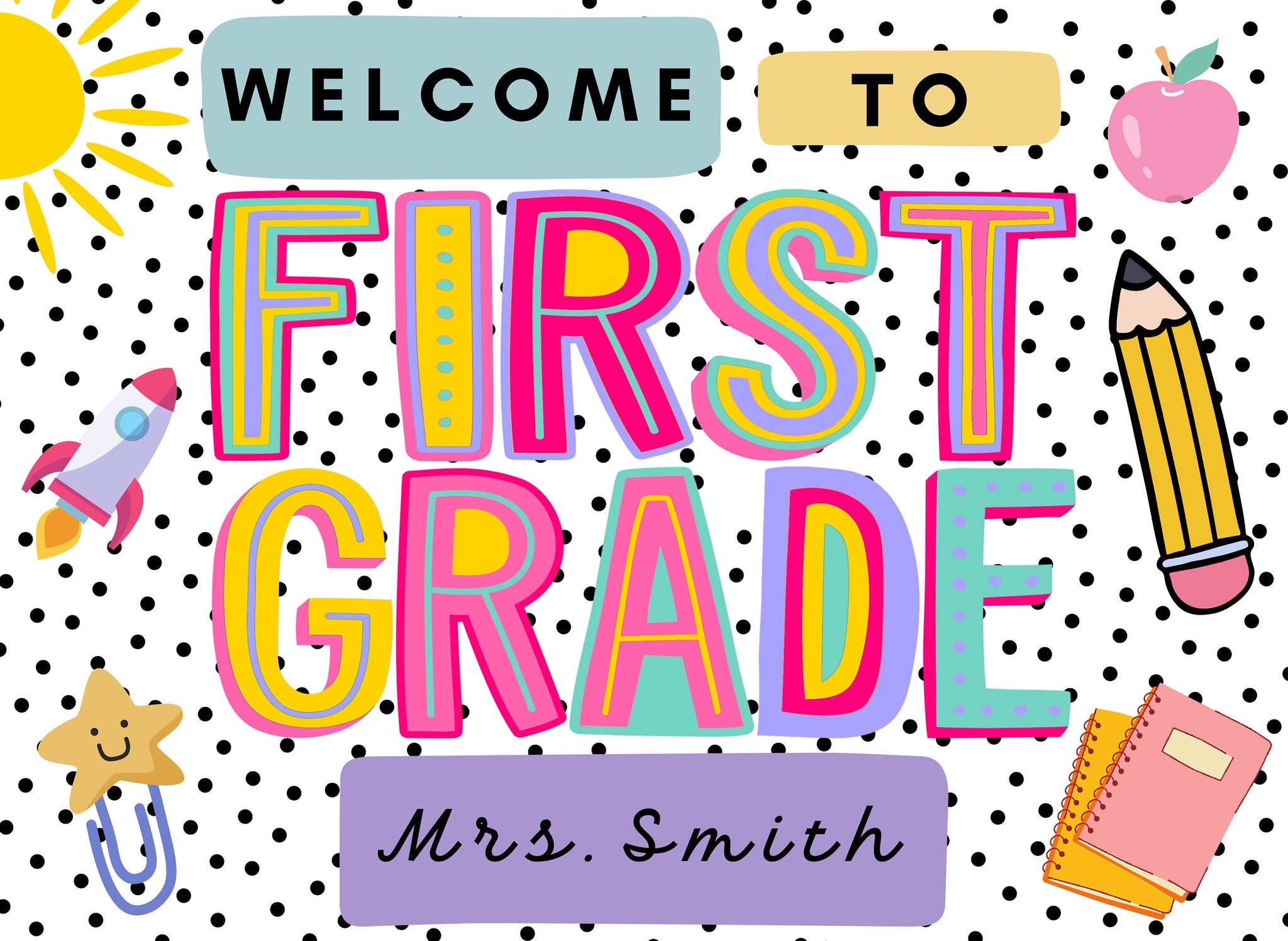 Personalized Classroom Tapestry, Groovy Classroom Decor, Retro Classroom Banner, Welcome Back To School Sign, unique Teacher Banner theme TAPES1