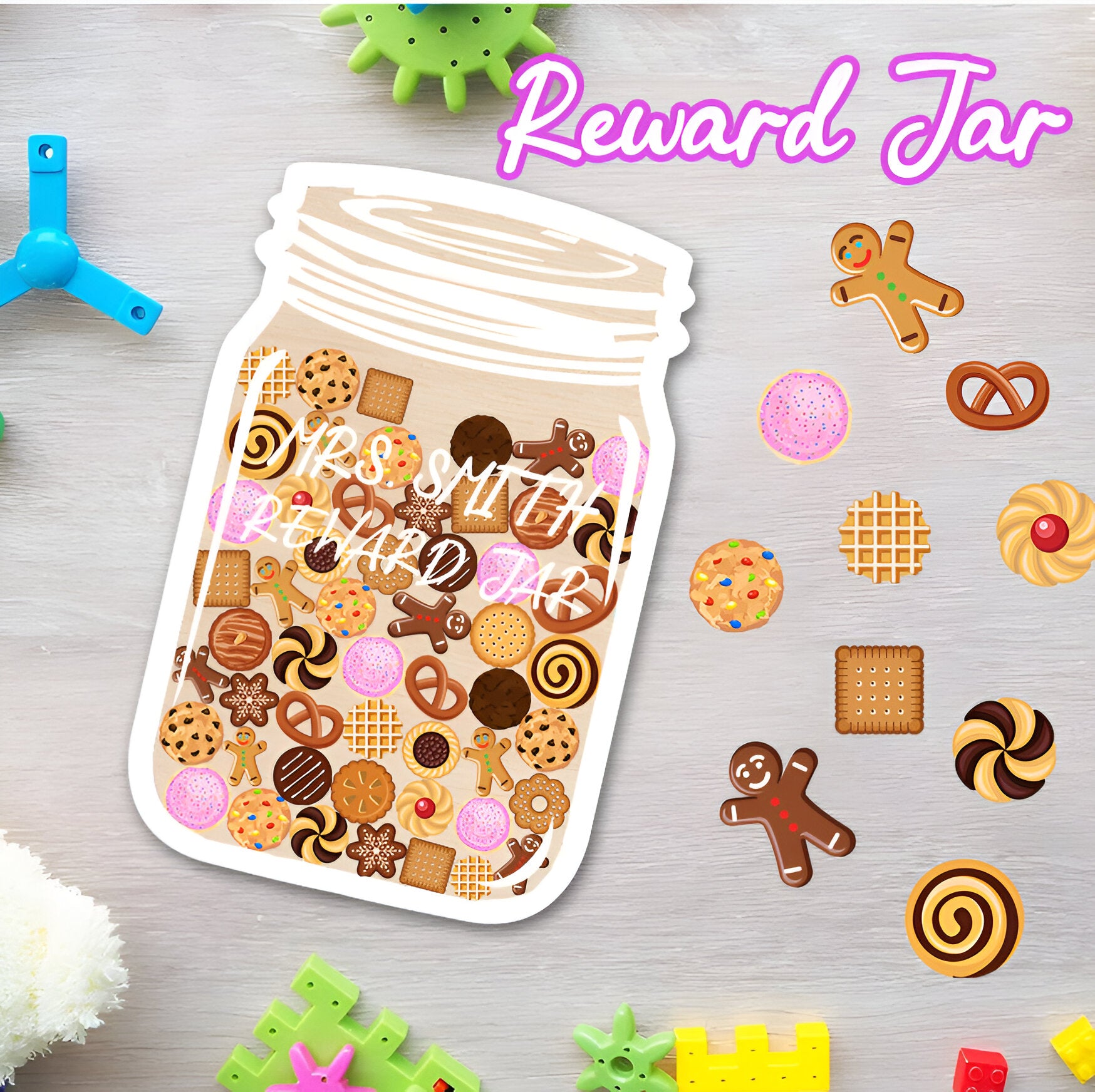 Personalized Cookies And Biscuit Reward Jar REJAR