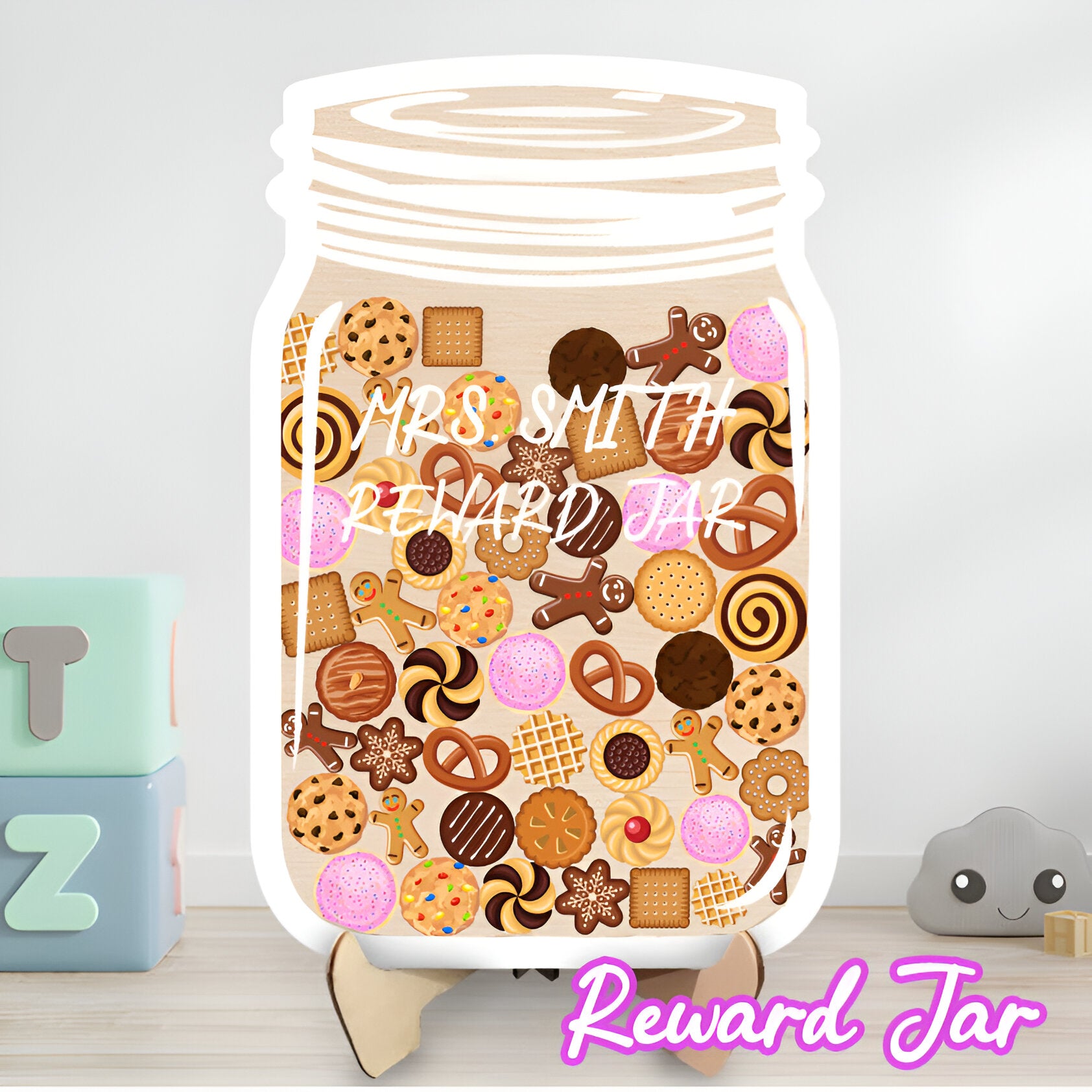 Personalized Cookies And Biscuit Reward Jar REJAR