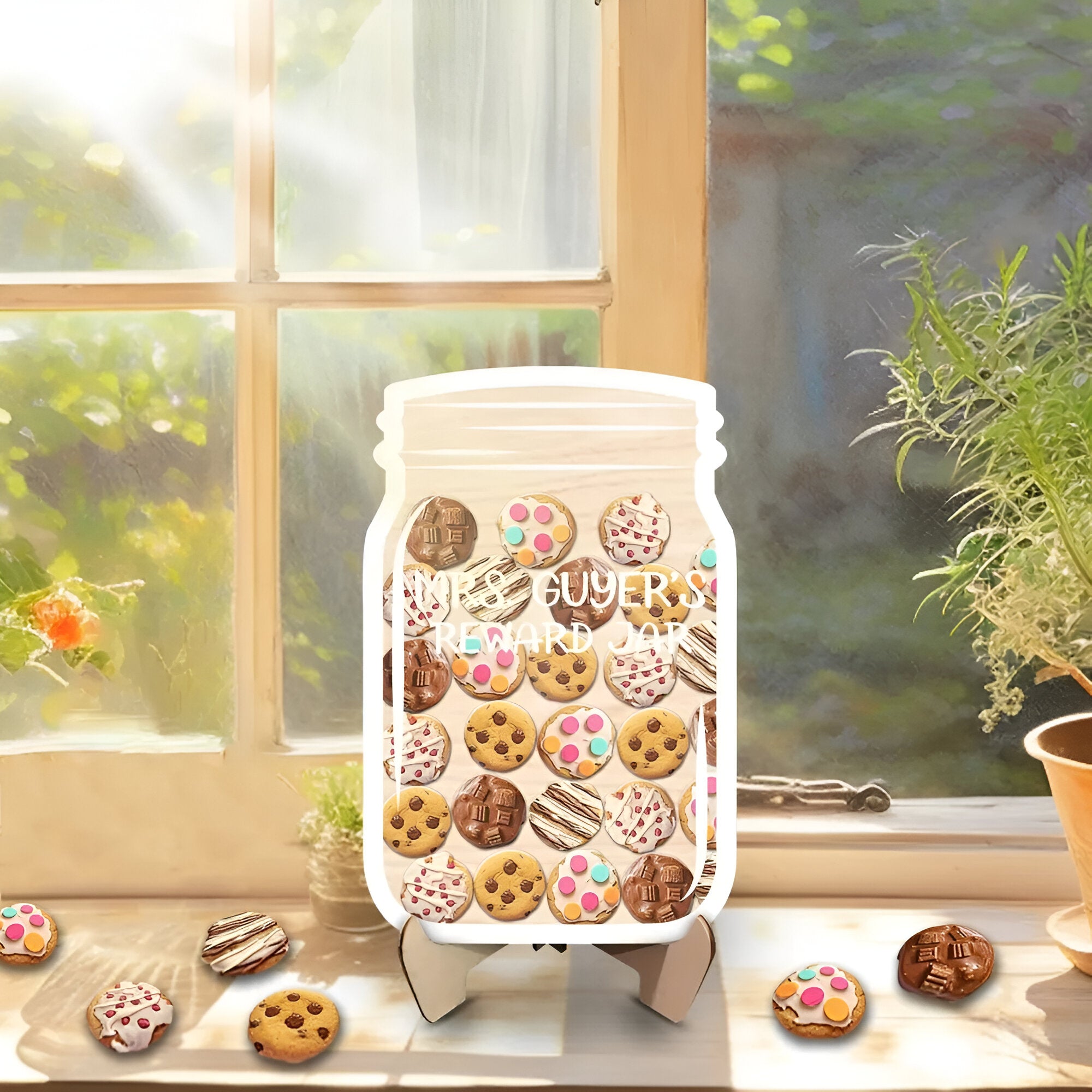 Personalized Cookies Magnetic Reward Jar, Bulletin Board Chart Food Potty Training Classroom rejar rejar1