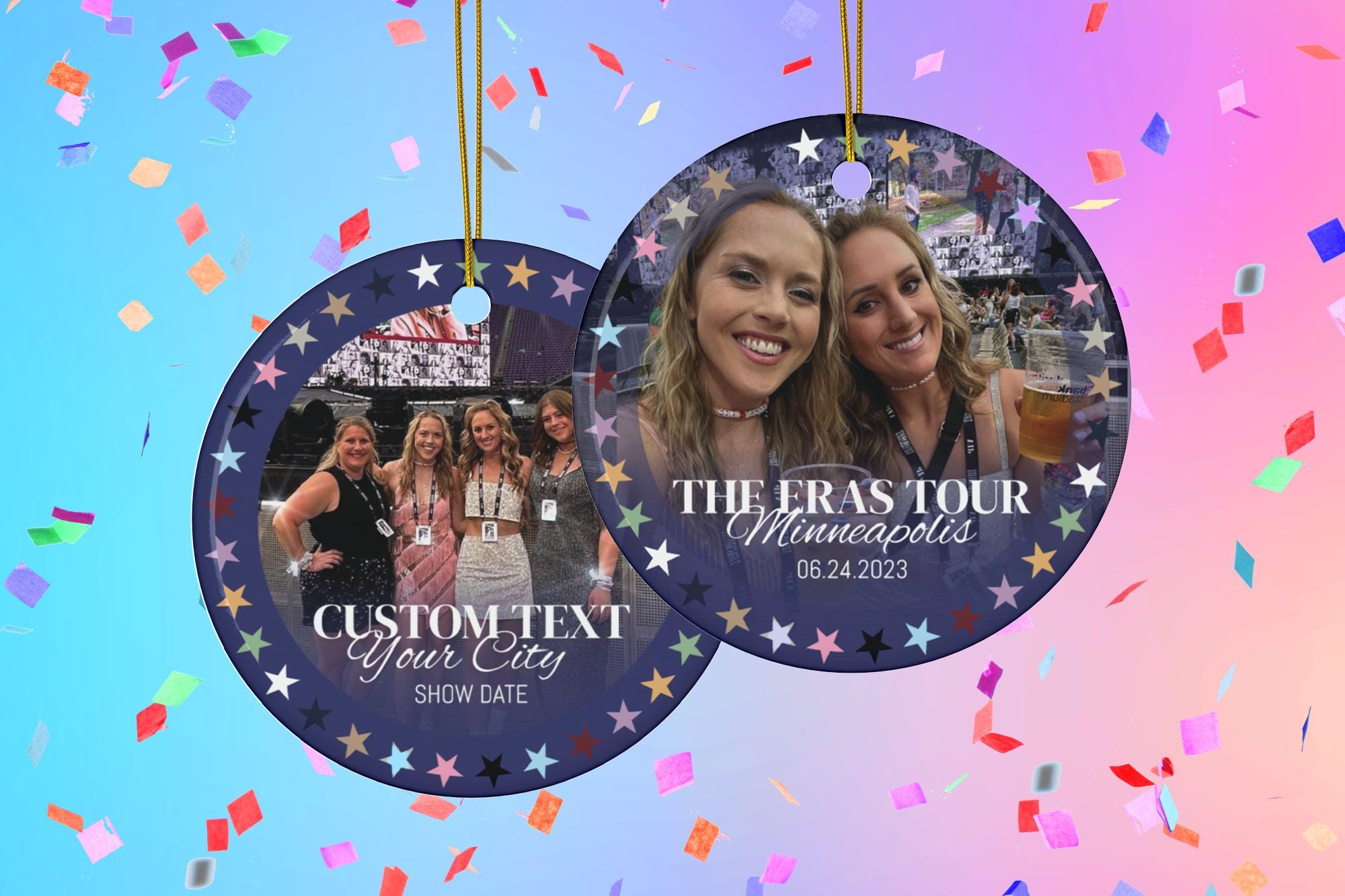 Personalized Eras Tour Ornament, Custom Ornament Gift, Custom Eras Tour Christmas Ornament Gift for Her, Stocking Stuffer O2610H