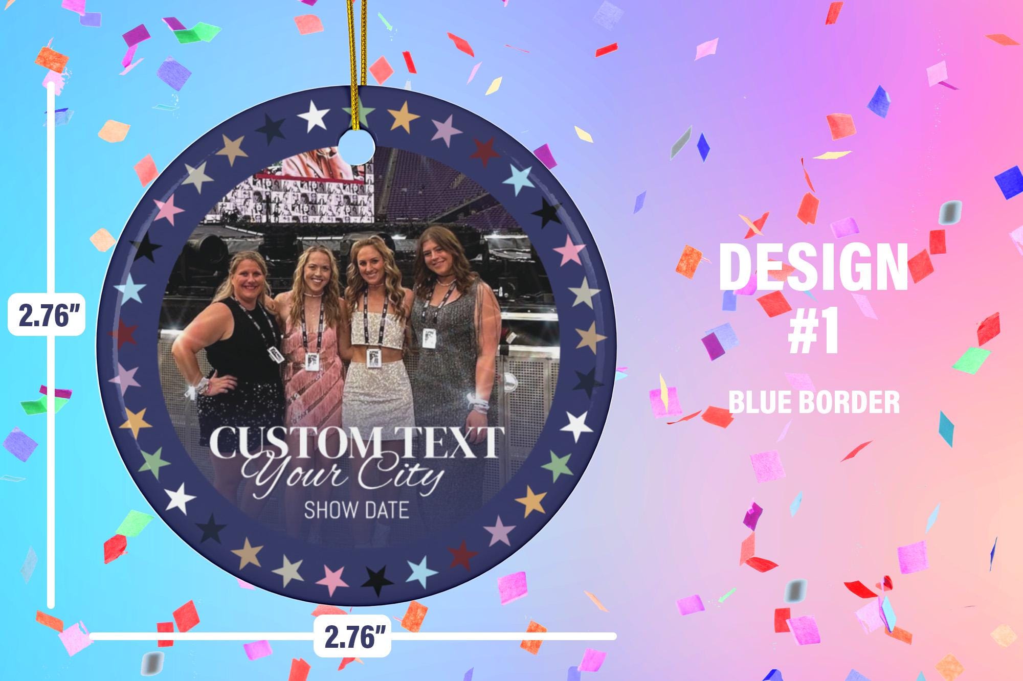 Personalized Eras Tour Ornament, Custom Ornament Gift, Custom Eras Tour Christmas Ornament Gift for Her, Stocking Stuffer O2610H