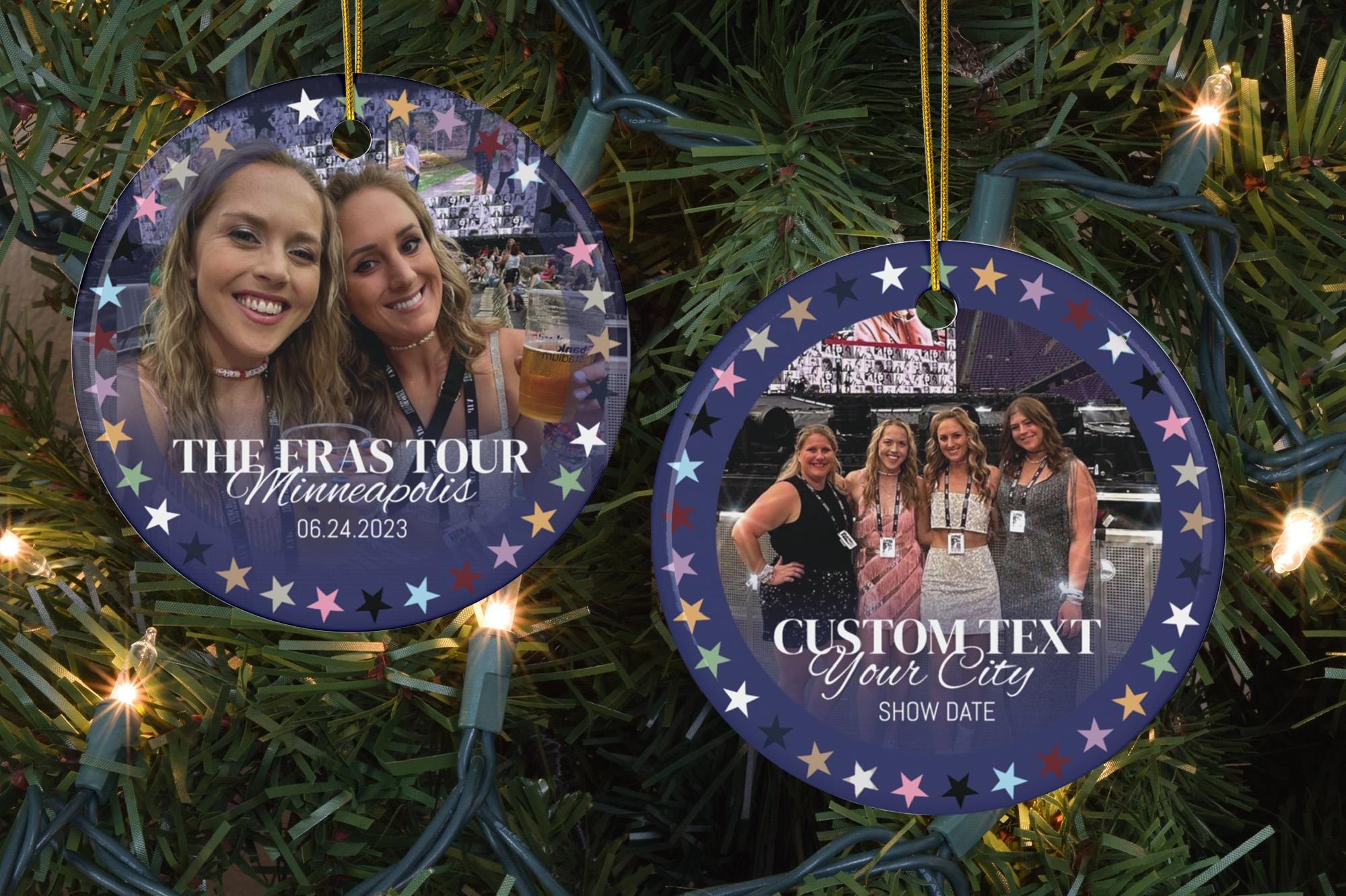 Personalized Eras Tour Ornament, Custom Ornament Gift, Custom Eras Tour Christmas Ornament Gift for Her, Stocking Stuffer O2610H