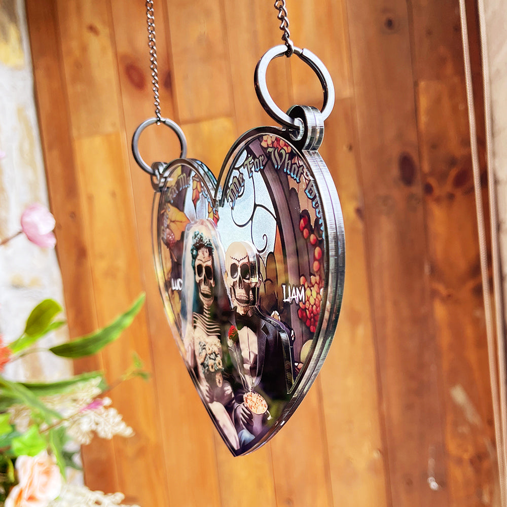 Personalized Gifts For Couple Suncatcher Ornament 2  ORHA2208