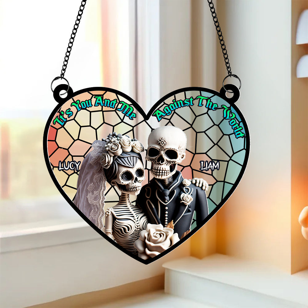 Personalized Gifts For Couple Suncatcher Ornament 2  ORHA2208