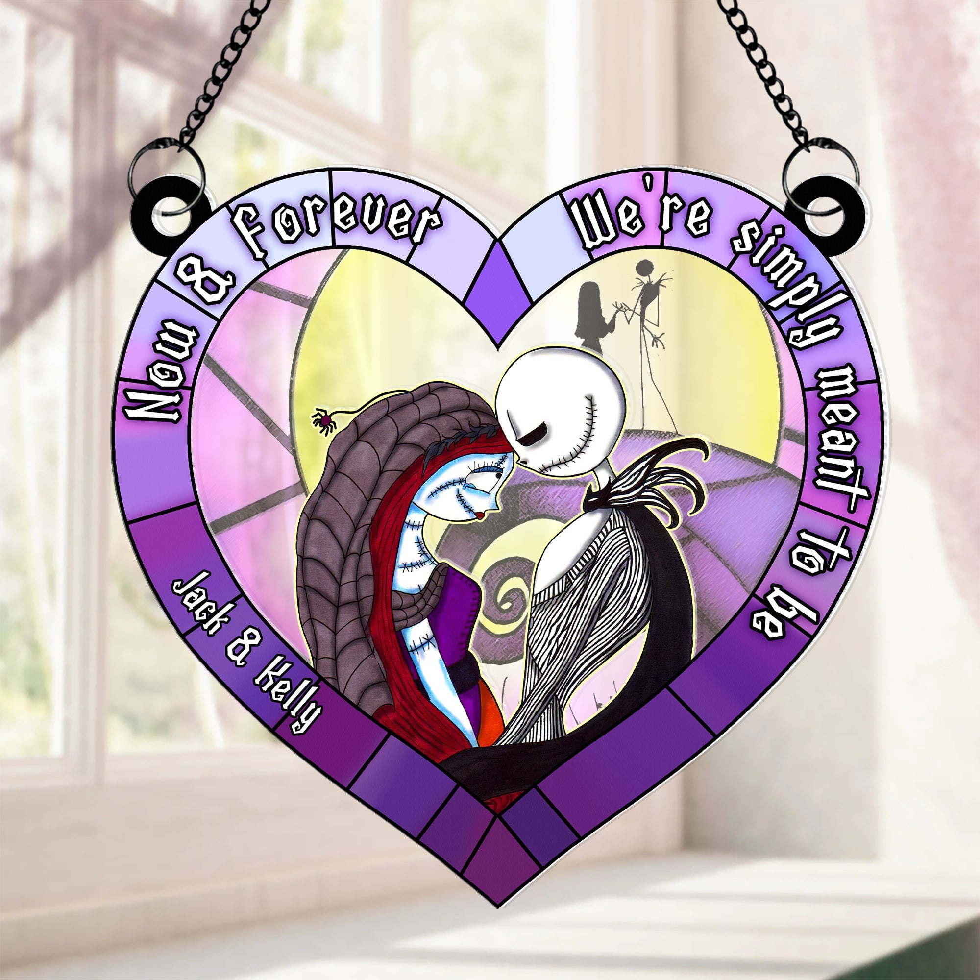 Personalized Gifts For Couple Suncatcher Ornament 4  ORHA2208