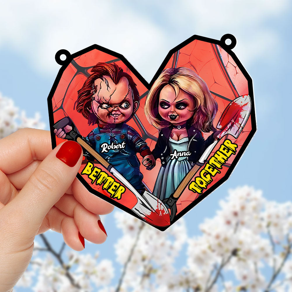 Personalized Gifts For Couple Suncatcher Ornament 6  ORHA2208