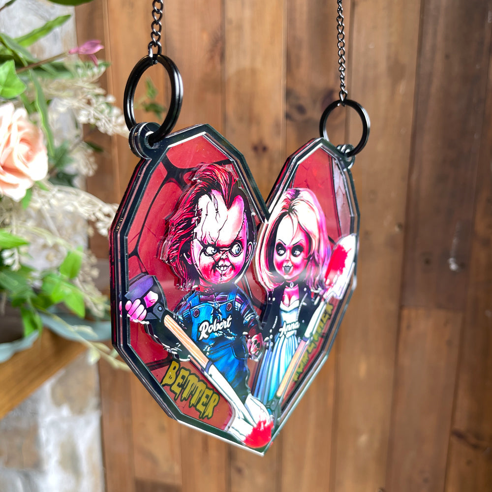 Personalized Gifts For Couple Suncatcher Ornament 6  ORHA2208