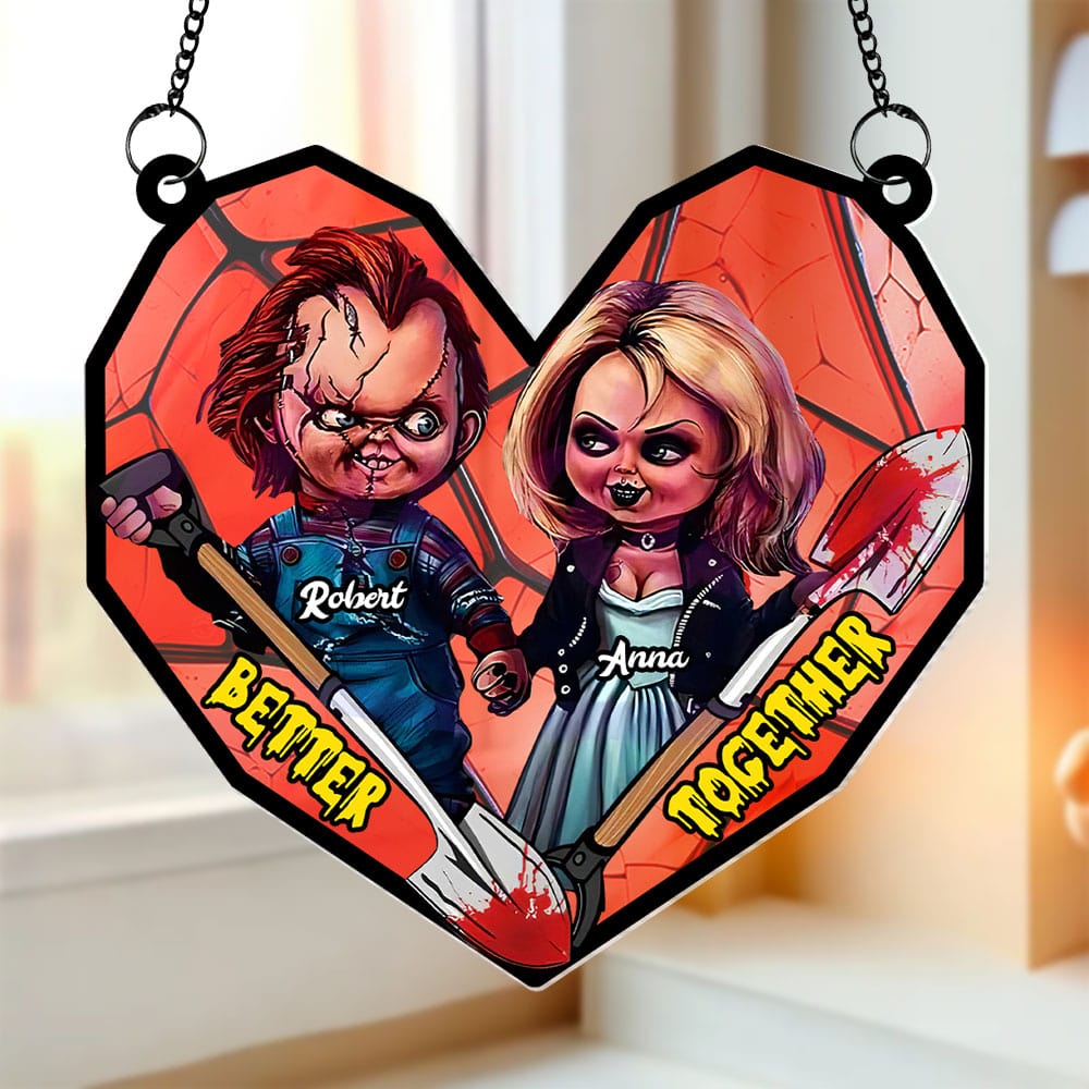 Personalized Gifts For Couple Suncatcher Ornament 6  ORHA2208
