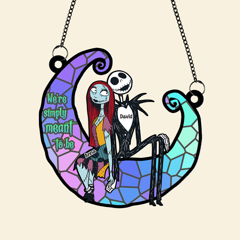 Personalized Gifts For Couple Suncatcher Ornament 7  ORHA2208