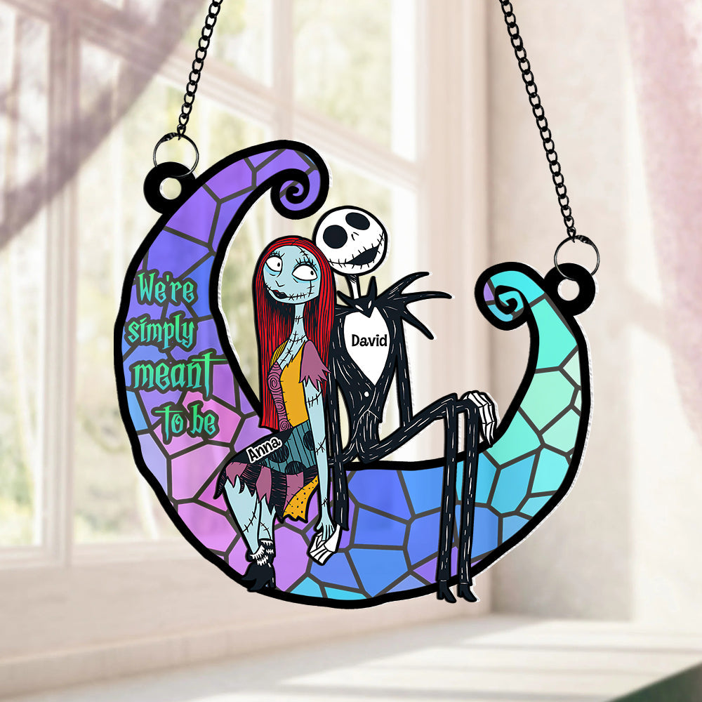 Personalized Gifts For Couple Suncatcher Ornament 7  ORHA2208