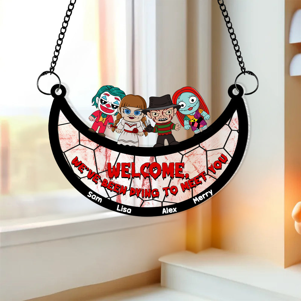 Personalized Gifts For Family Suncatcher Ornament Horror Fans  ORHA2208
