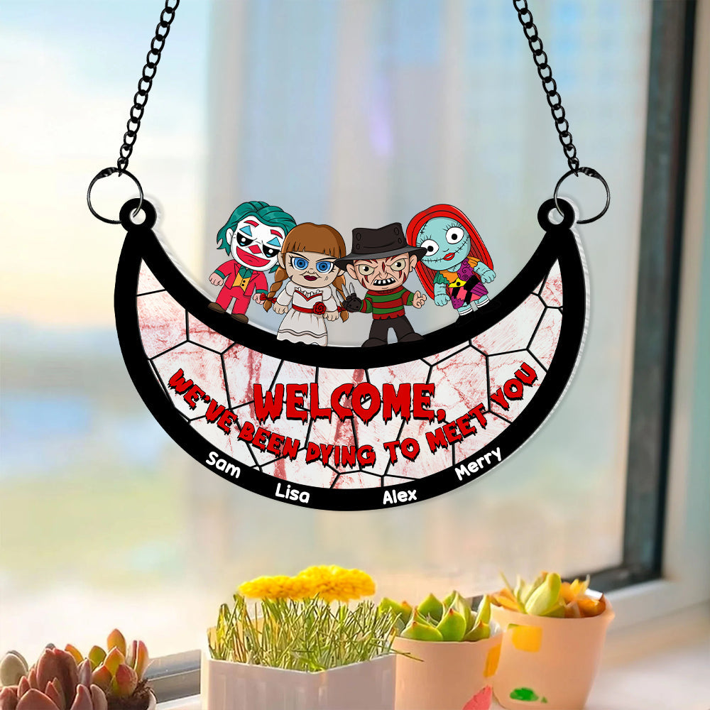 Personalized Gifts For Family Suncatcher Ornament Horror Fans  ORHA2208