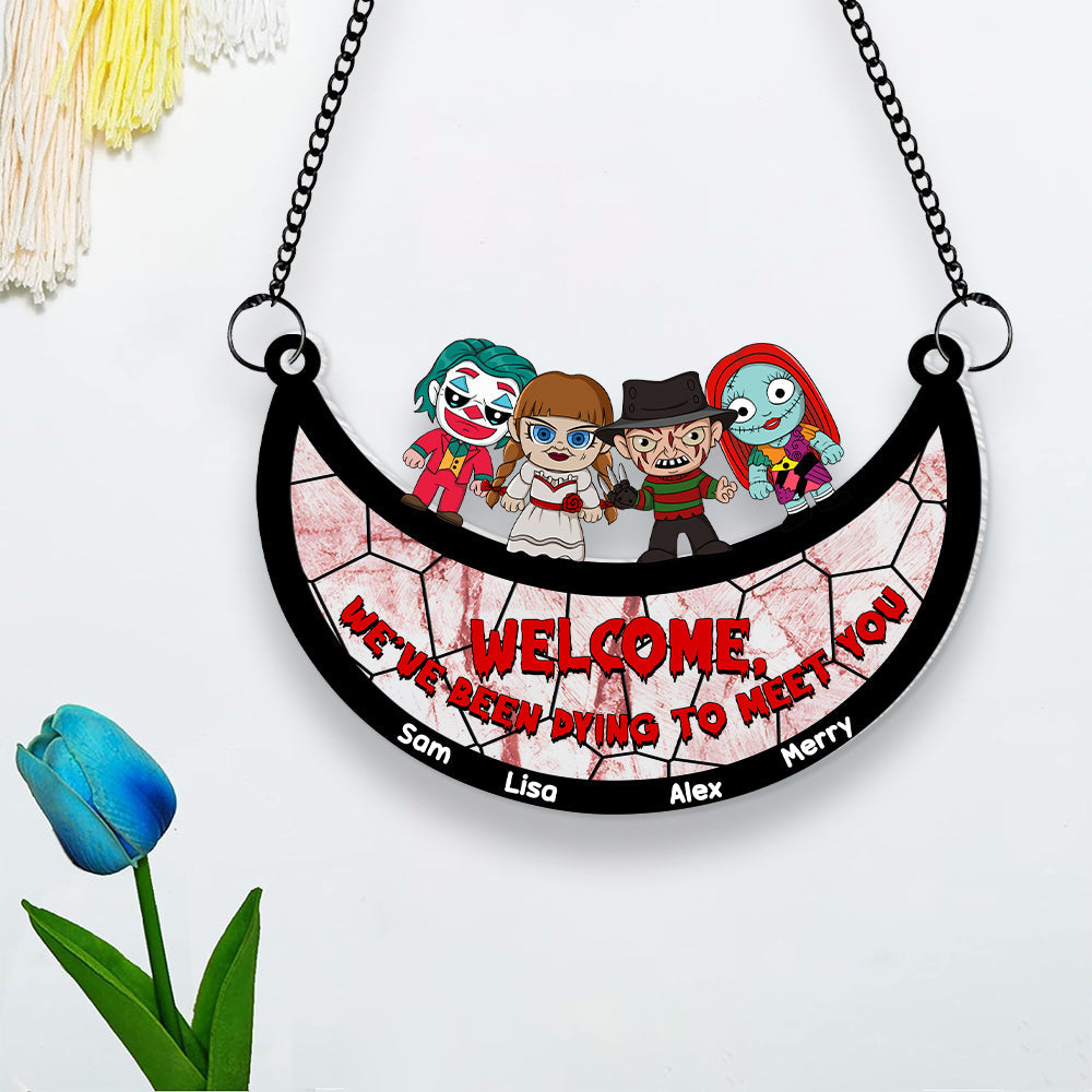 Personalized Gifts For Family Suncatcher Ornament Horror Fans  ORHA2208