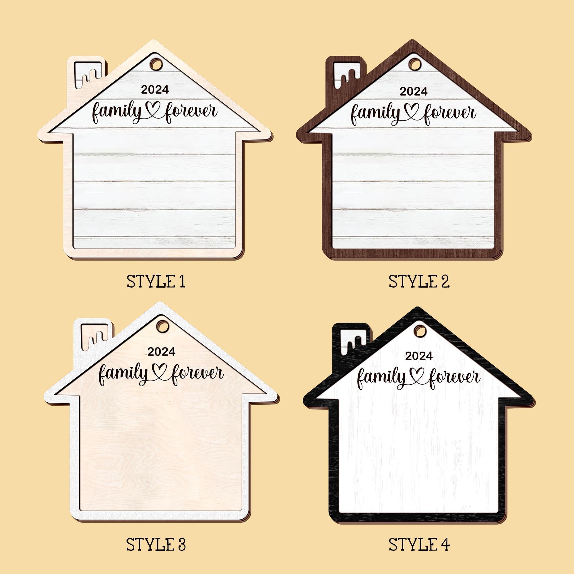 Personalized Grandkids Crossword Puzzle Wooden Ornament, Christmas Ornaments 2024, Family Christmas Gifts, Family Christmas Keepsake OROC24