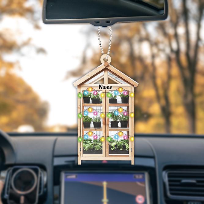 Personalized Greenhouse Christmas Ornament, House Planting Christmas Ornament, Gardening Ornament, Planter Gift, Gardener Gift HAOR0611