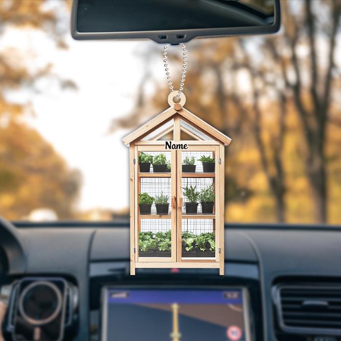 Personalized Greenhouse Christmas Ornament, House Planting Christmas Ornament, Gardening Ornament, Planter Gift, Gardener Gift HAOR0611