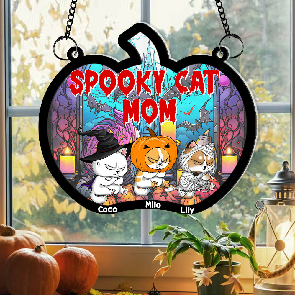 Personalized Halloween Gifts For Cat Lovers Acrylic Ornament  ORHA2208