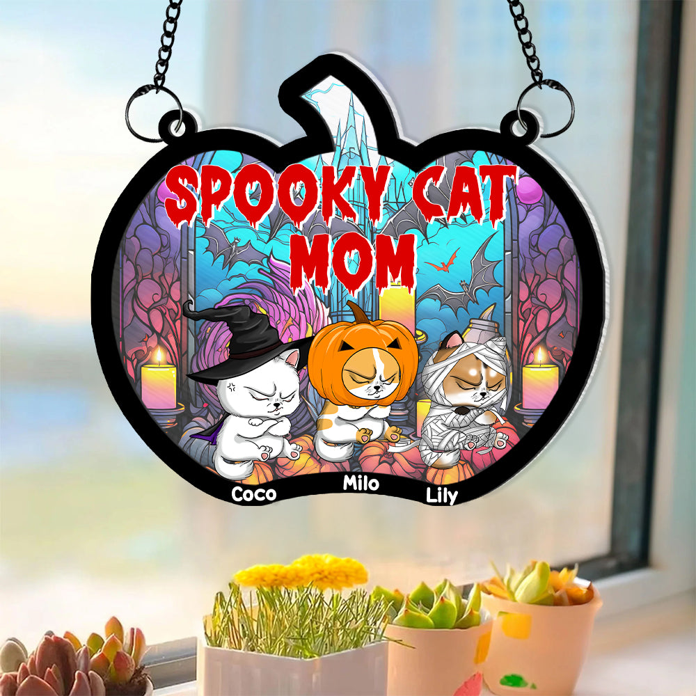 Personalized Halloween Gifts For Cat Lovers Acrylic Ornament  ORHA2208