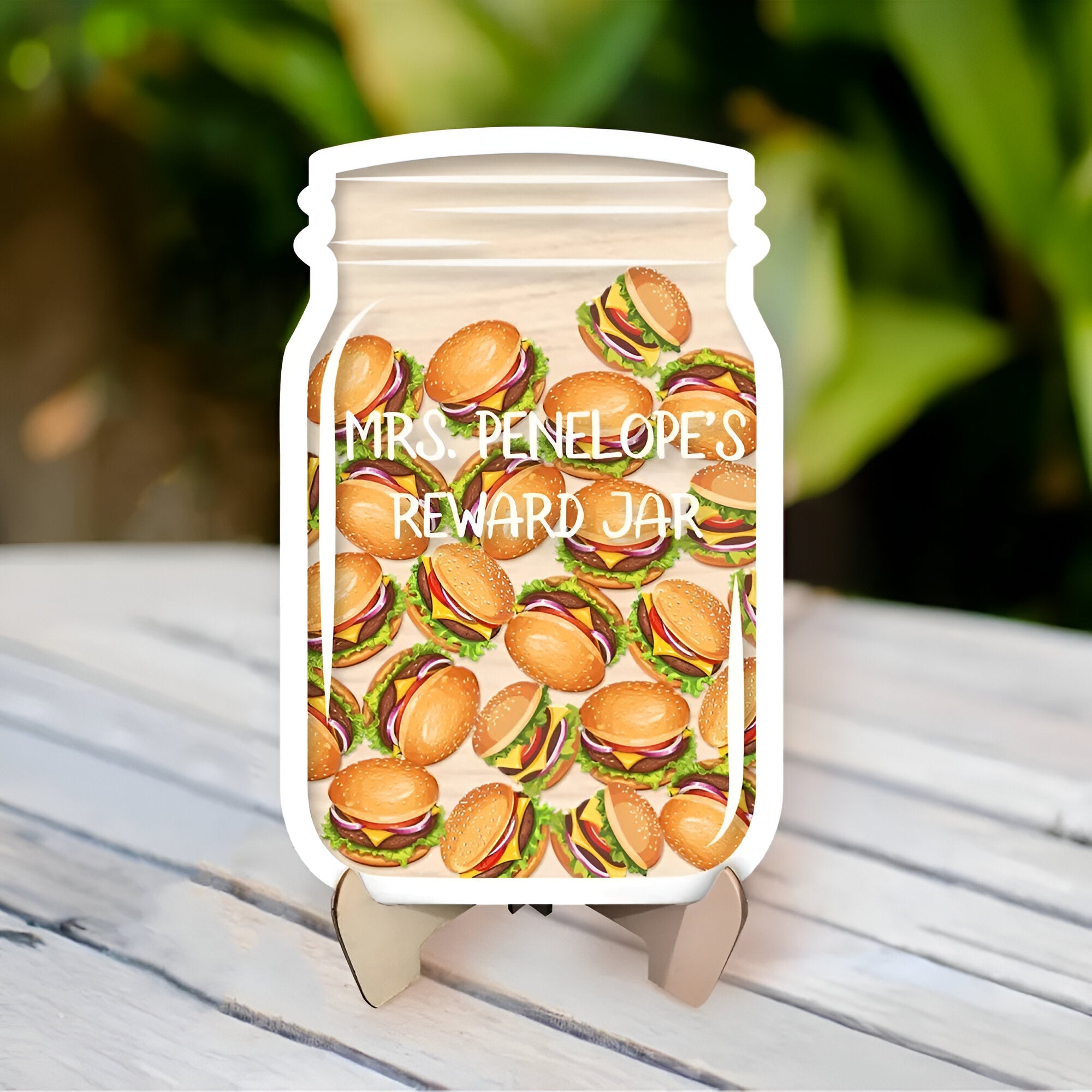 Personalized Hamburger Reward Jar Bulletin Board Reward Chart Comfort Food Potty Training Reward Jar Classroom rejar rejar1