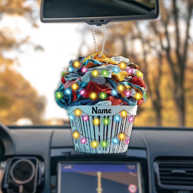 Personalized Laundry Basket Ornament, Laundry Clothes Christmas Ornament, Laundry Room Hanging Ornament, Laundry Room Decor HAOR0611