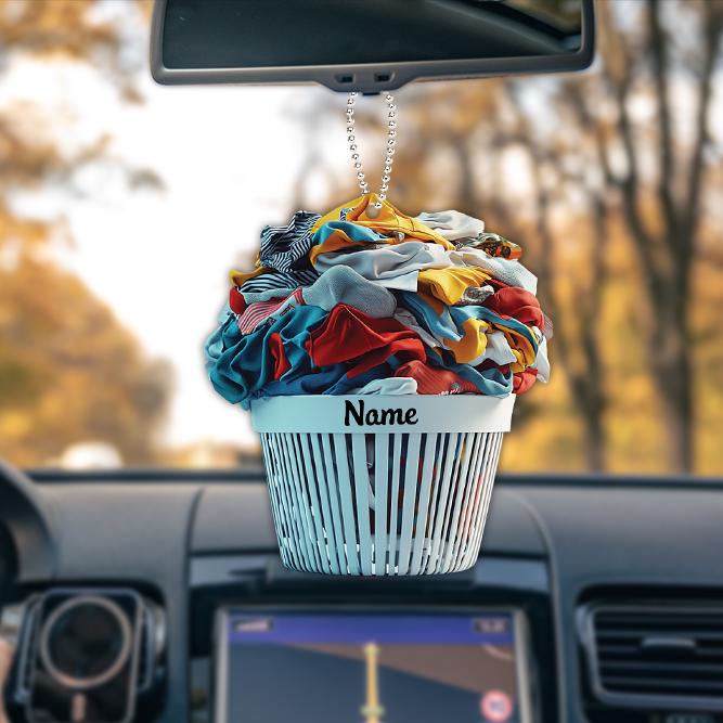 Personalized Laundry Basket Ornament, Laundry Clothes Christmas Ornament, Laundry Room Hanging Ornament, Laundry Room Decor HAOR0611