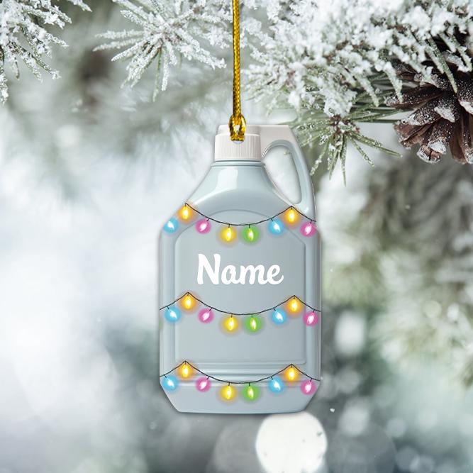 Personalized Laundry Detergent Ornament, Laundry Clothes Christmas Ornament, Laundry Room Hanging Ornament, Laundry Room Decor HAOR0611