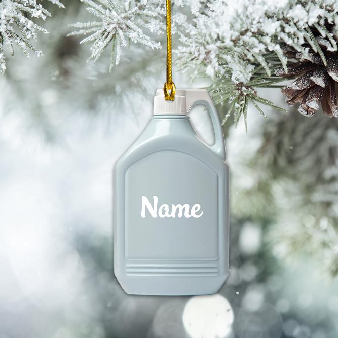 Personalized Laundry Detergent Ornament, Laundry Clothes Christmas Ornament, Laundry Room Hanging Ornament, Laundry Room Decor HAOR0611