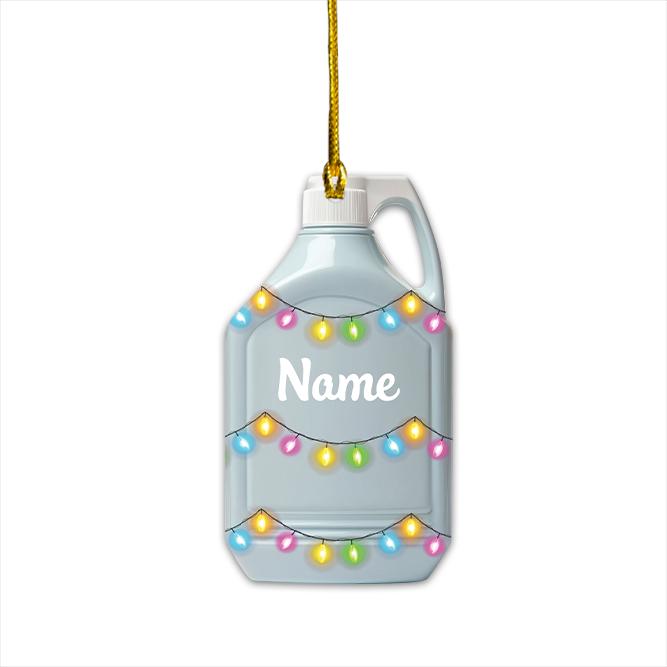 Personalized Laundry Detergent Ornament, Laundry Clothes Christmas Ornament, Laundry Room Hanging Ornament, Laundry Room Decor HAOR0611