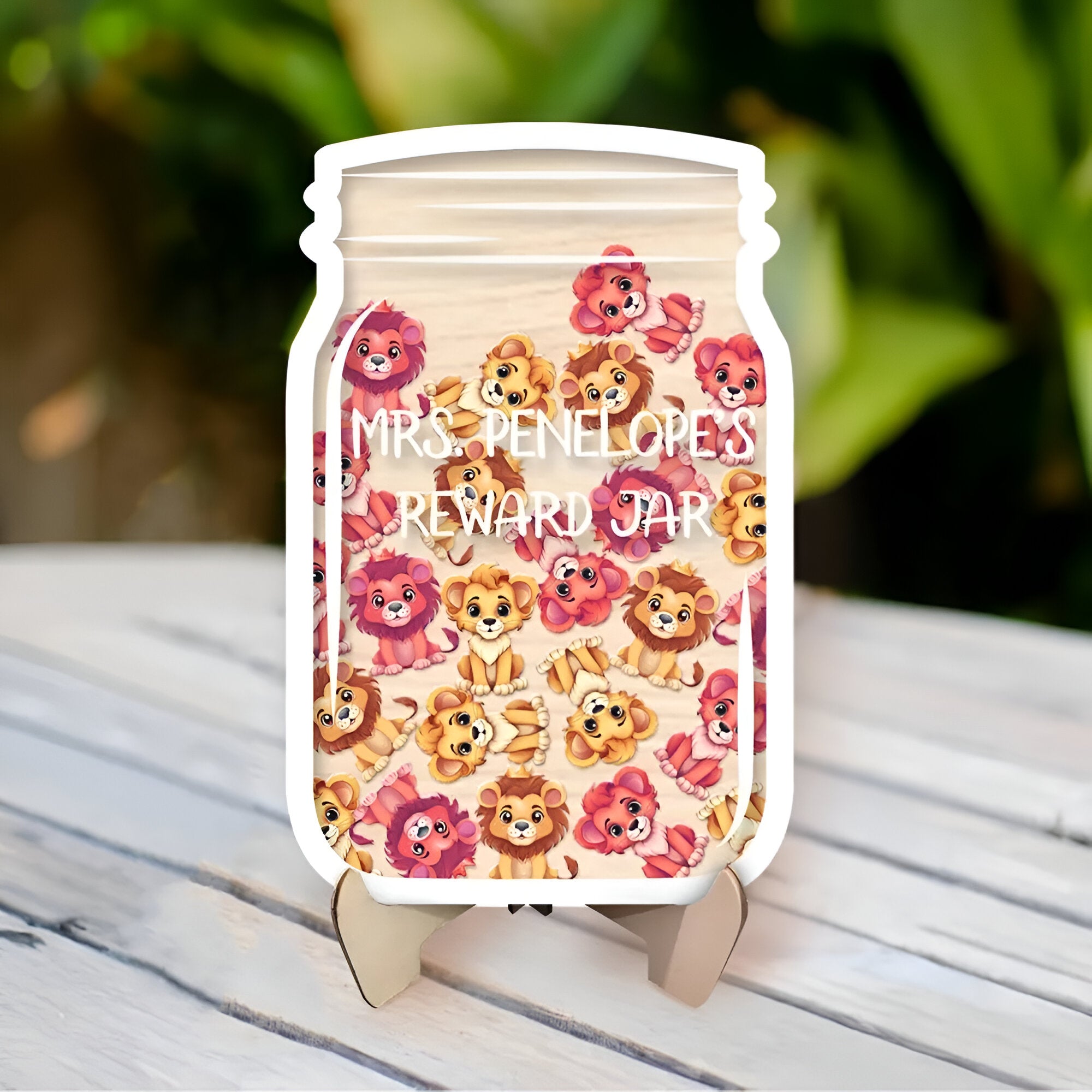 Personalized Lion Reward Jar Bulletin Board Reward Chart Gift Potty Training Reward Jar Classroom rejar rejar1