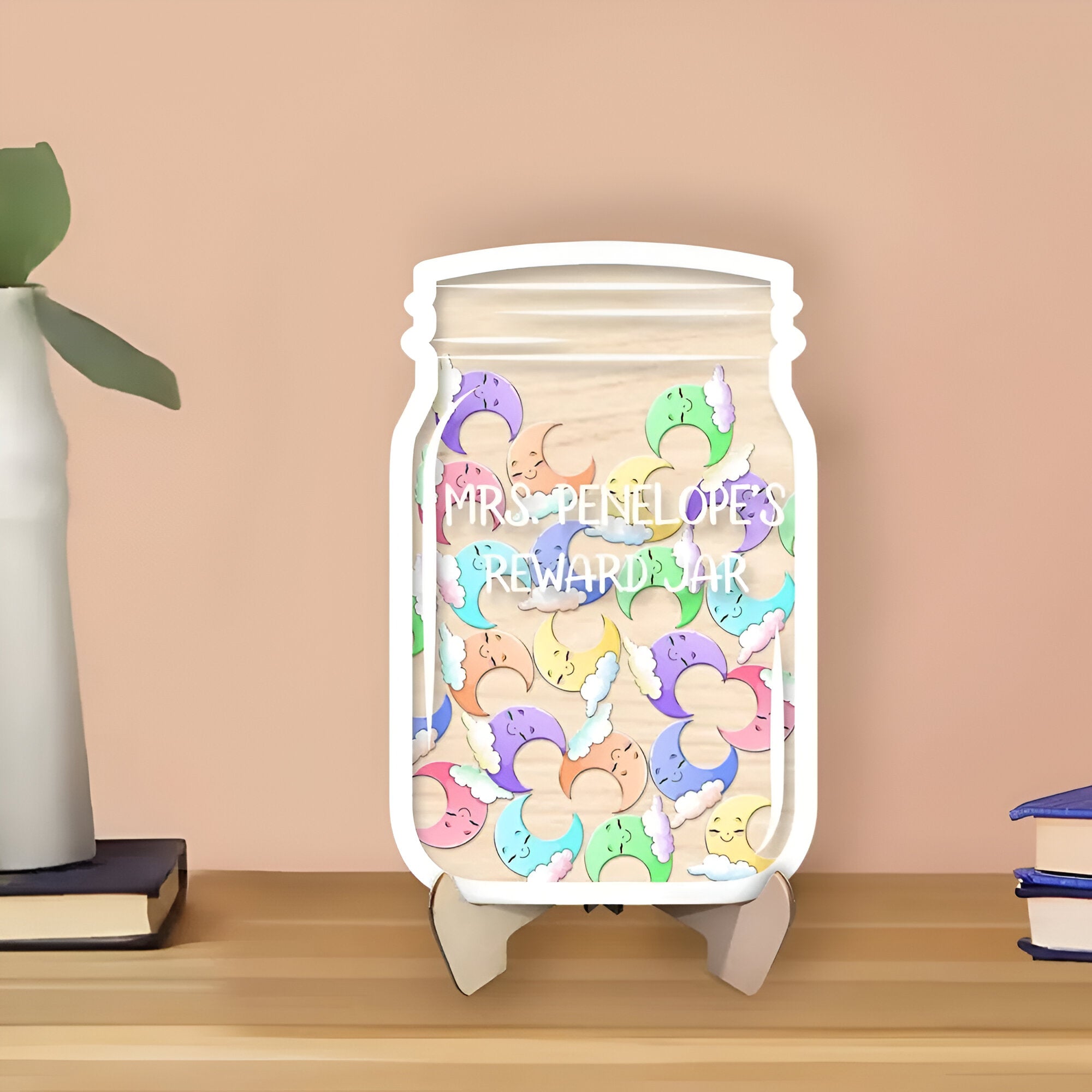 Personalized Moon Reward Jar For Boys Girls, Bulletin Board Chart Lovely Potty Training Classroom rejar rejar1