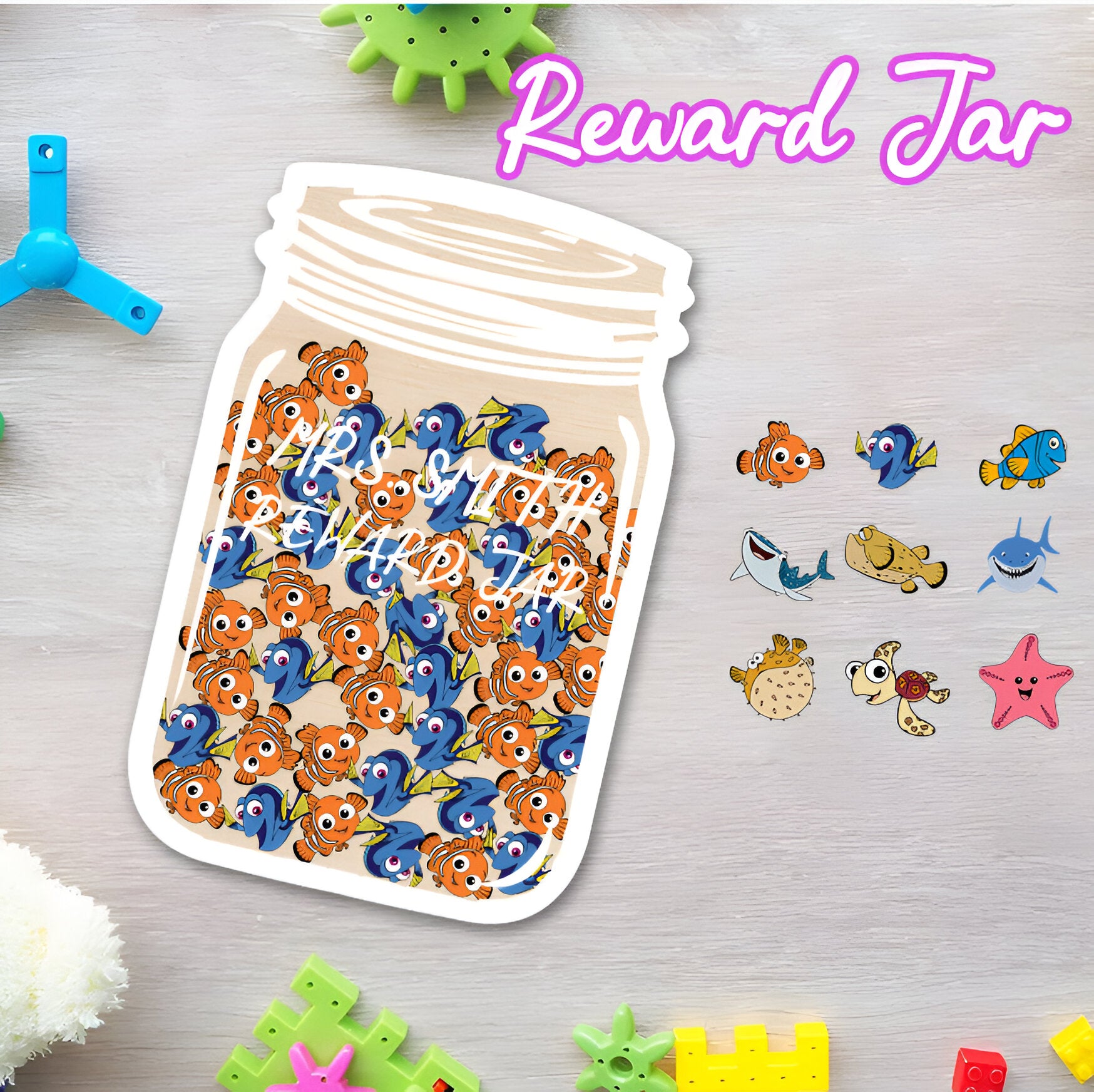 Personalized Movie Reward Jar REJAR