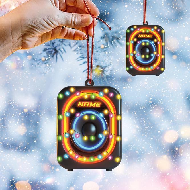 Personalized Music Speakers Ornament, Speakers Christmas Ornament, Speakers Hanging Ornament, Speakers Ornament Holiday Decor HAOR0611
