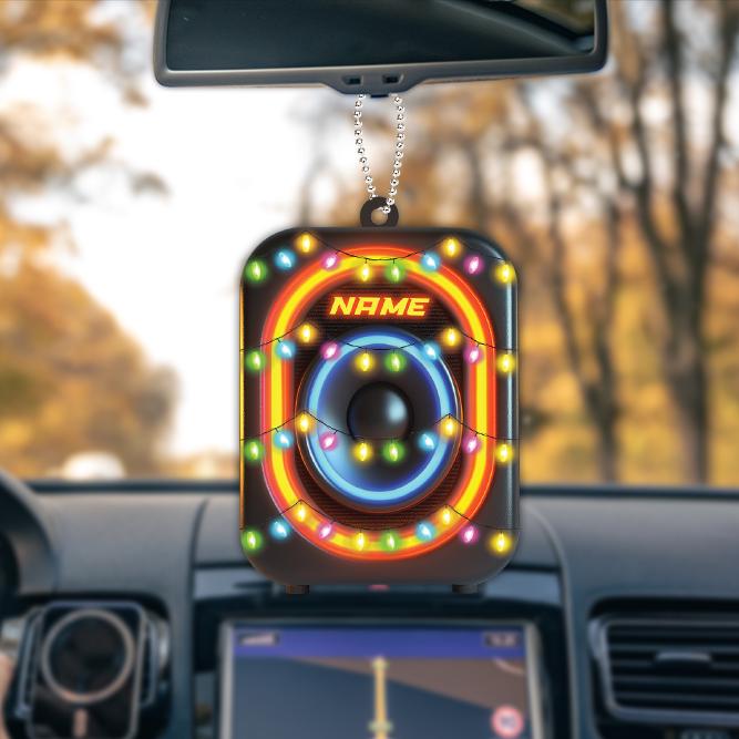 Personalized Music Speakers Ornament, Speakers Christmas Ornament, Speakers Hanging Ornament, Speakers Ornament Holiday Decor HAOR0611