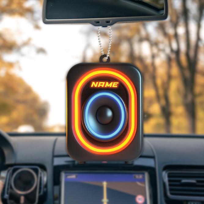 Personalized Music Speakers Ornament, Speakers Christmas Ornament, Speakers Hanging Ornament, Speakers Ornament Holiday Decor HAOR0611