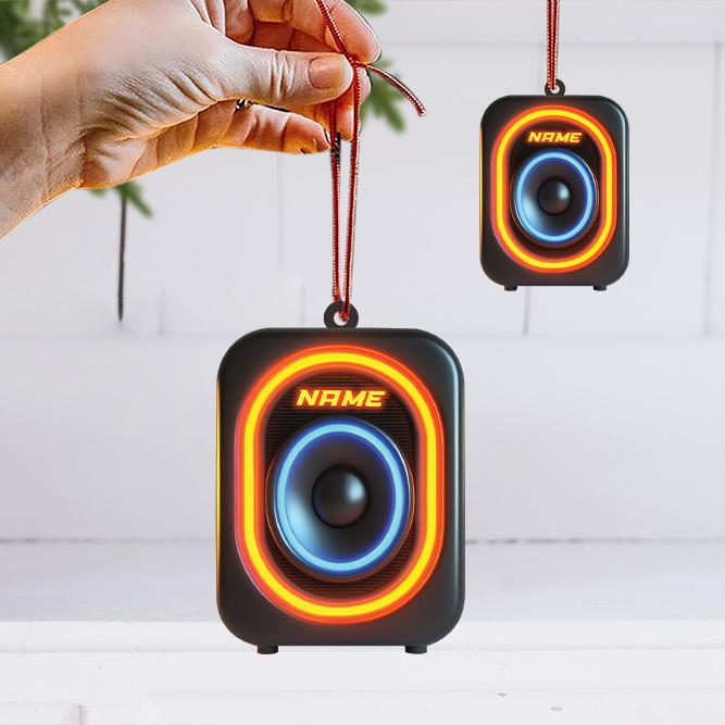 Personalized Music Speakers Ornament, Speakers Christmas Ornament, Speakers Hanging Ornament, Speakers Ornament Holiday Decor HAOR0611