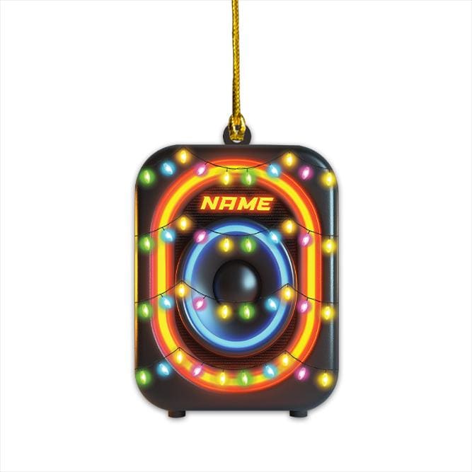 Personalized Music Speakers Ornament, Speakers Christmas Ornament, Speakers Hanging Ornament, Speakers Ornament Holiday Decor HAOR0611