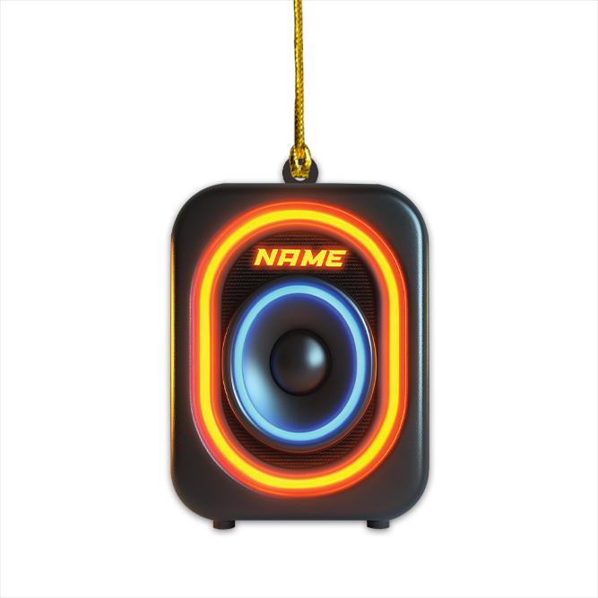 Personalized Music Speakers Ornament, Speakers Christmas Ornament, Speakers Hanging Ornament, Speakers Ornament Holiday Decor HAOR0611