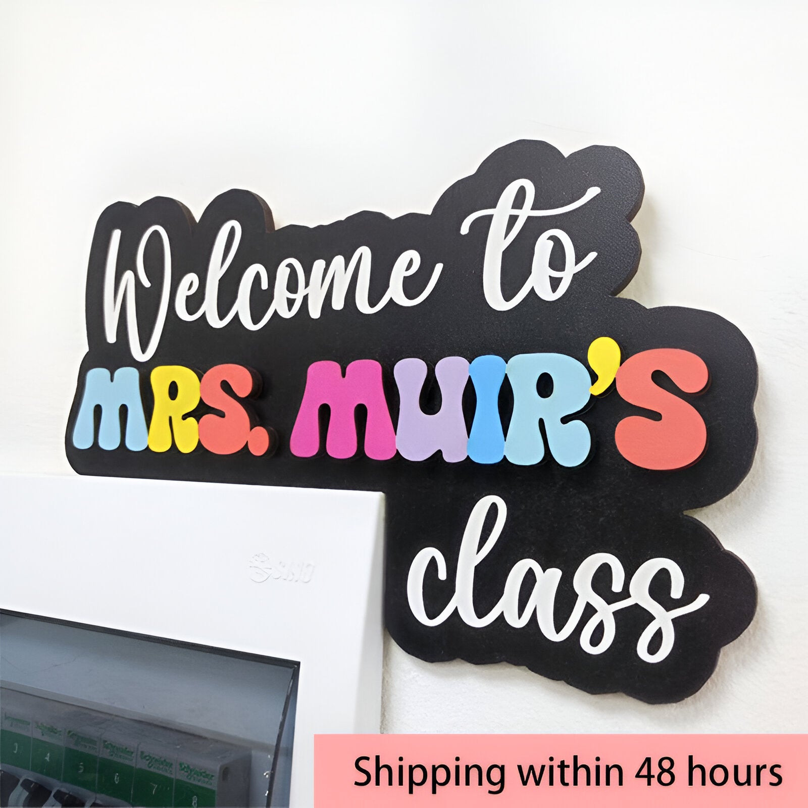 Personalized Name Doorframe Corner Sign Dofra