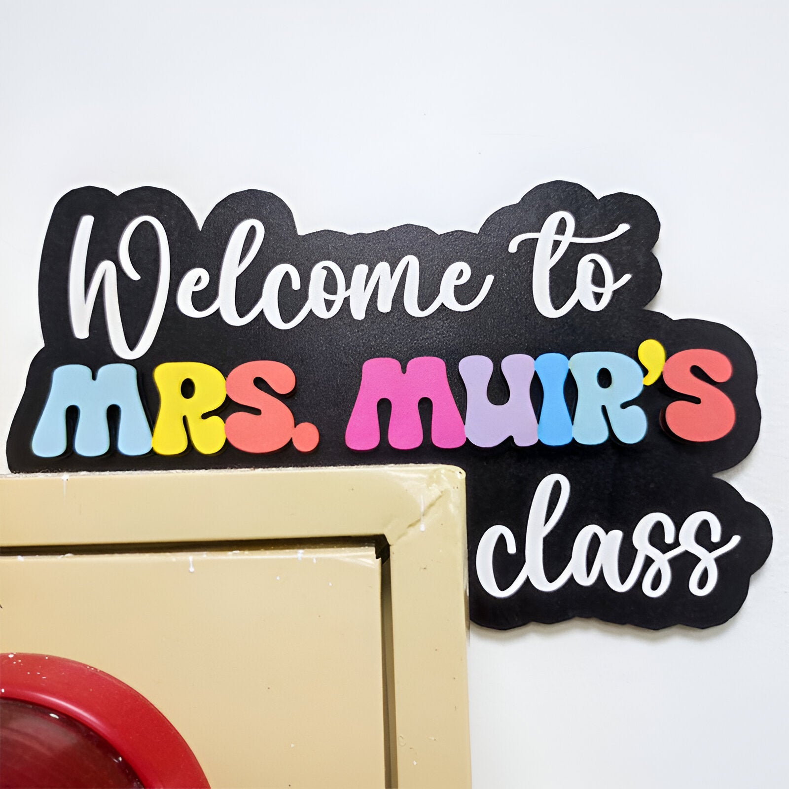 Personalized Name Doorframe Corner Sign Dofra