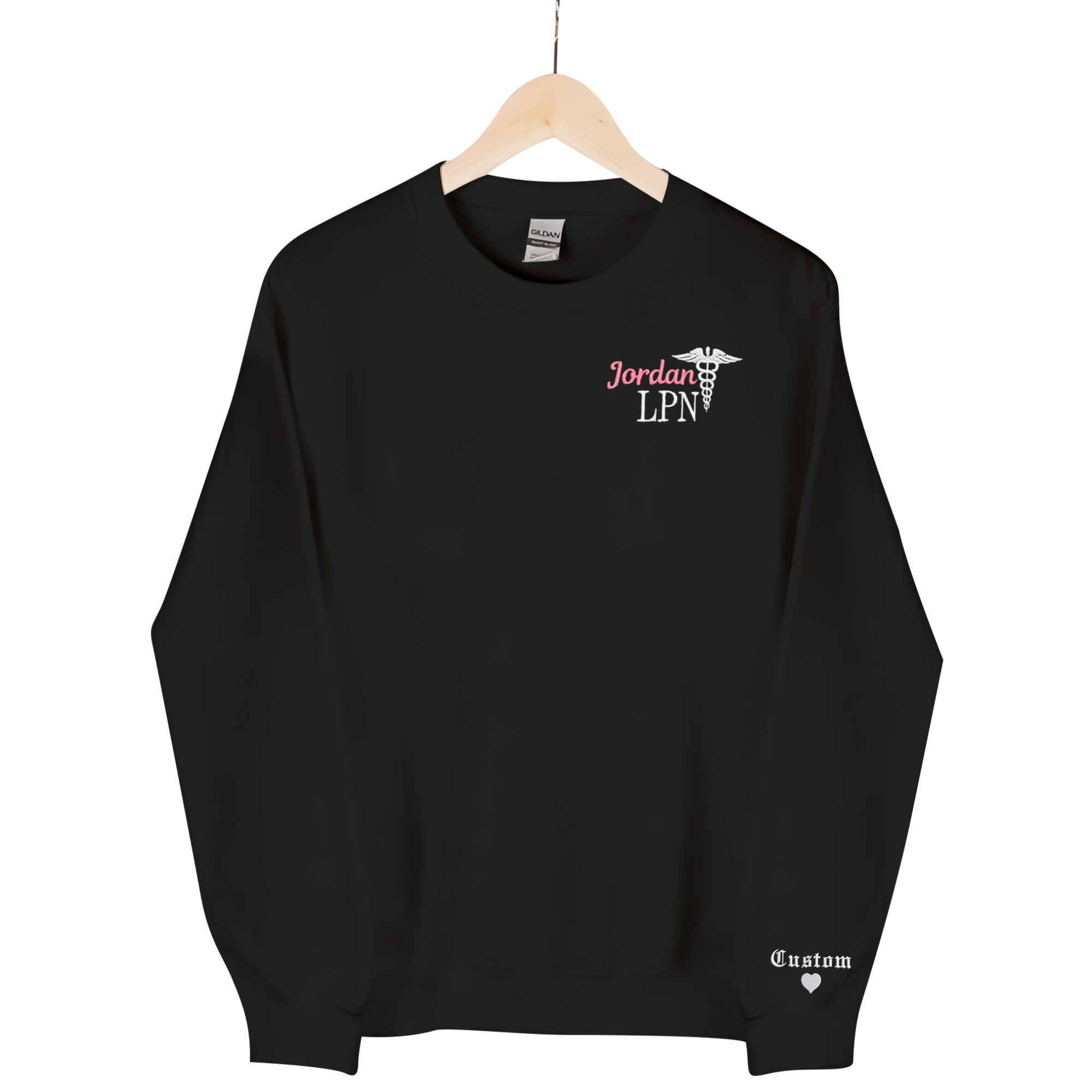 Nurse Rn, Cna ,Bsn, Rrt Sweatshirt, Personalized Gift For Nurse em2