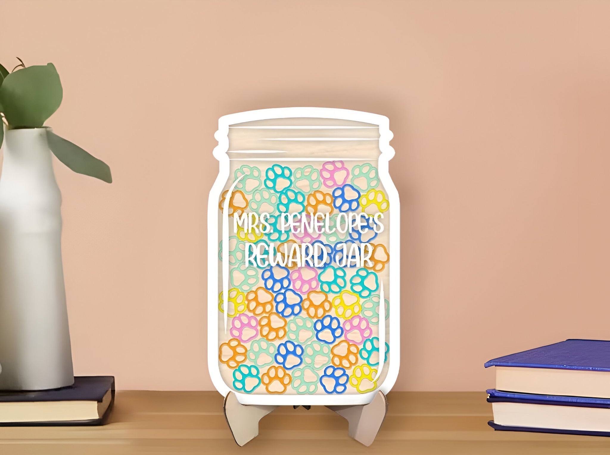 Personalized Paw Reward Jar REJAR