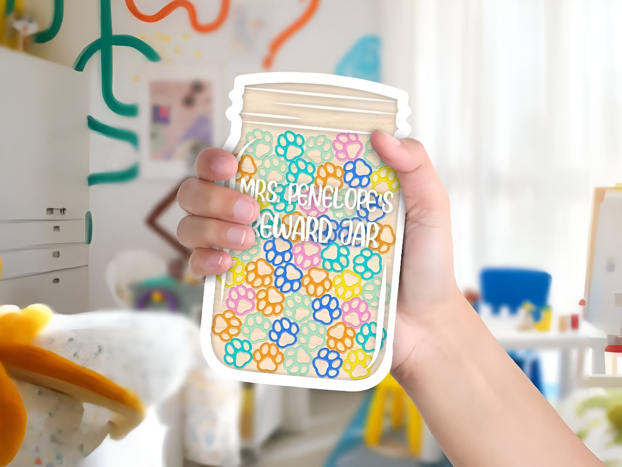 Personalized Paw Reward Jar REJAR