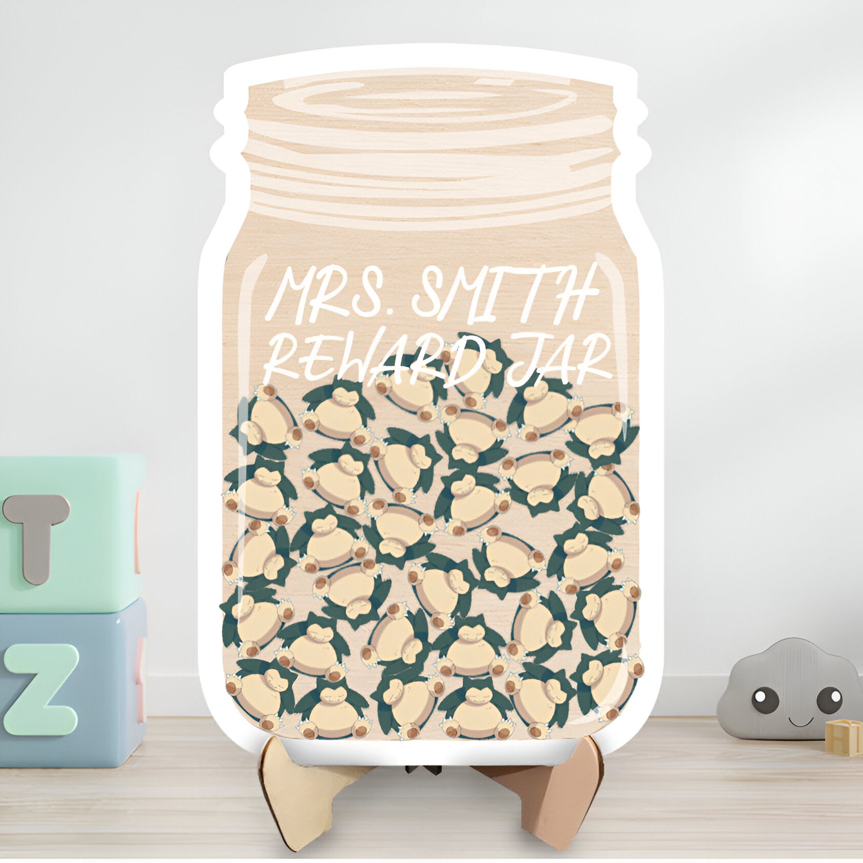 Personalized Pokemon Reward Jar REJAR