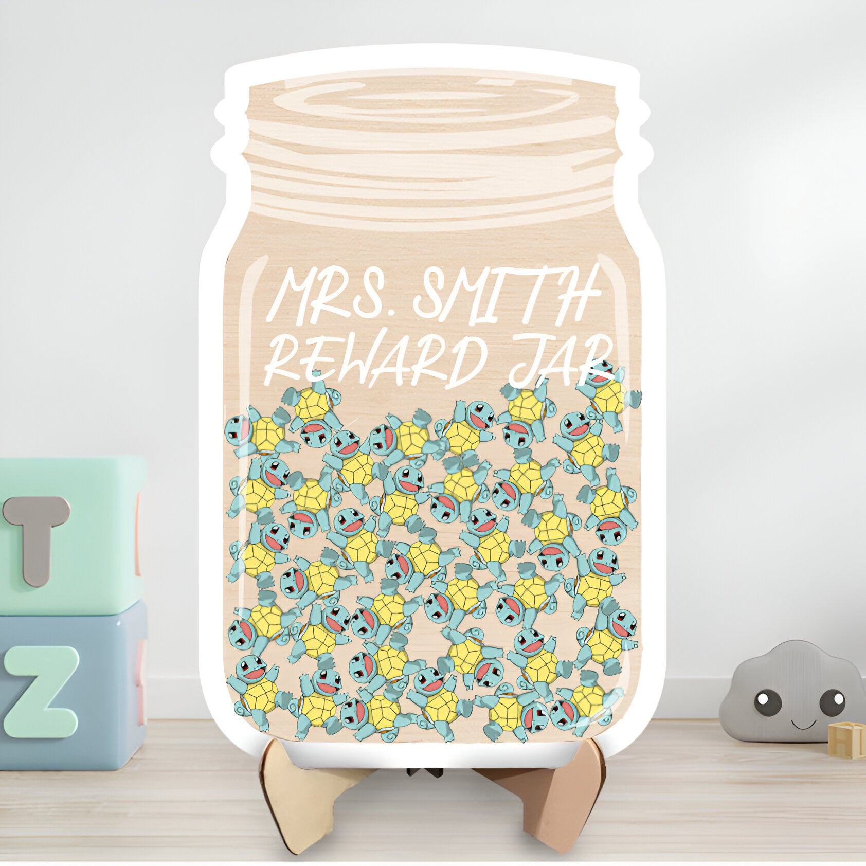 Personalized Pokemon Reward Jar REJAR